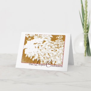 sincères condoléances carte de sympathie