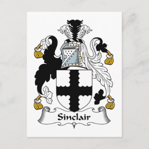 Sinclair Family Crest Postcard