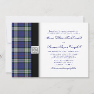 Sinclair robe Tartan Faire-part de mariage