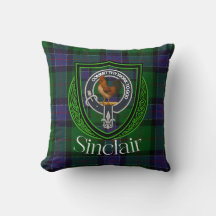 Sinclair Scottish Clan Tartan Crest