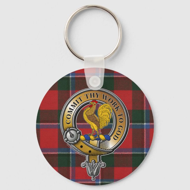 Sinclair Tartan & Badge Keychain (Front)