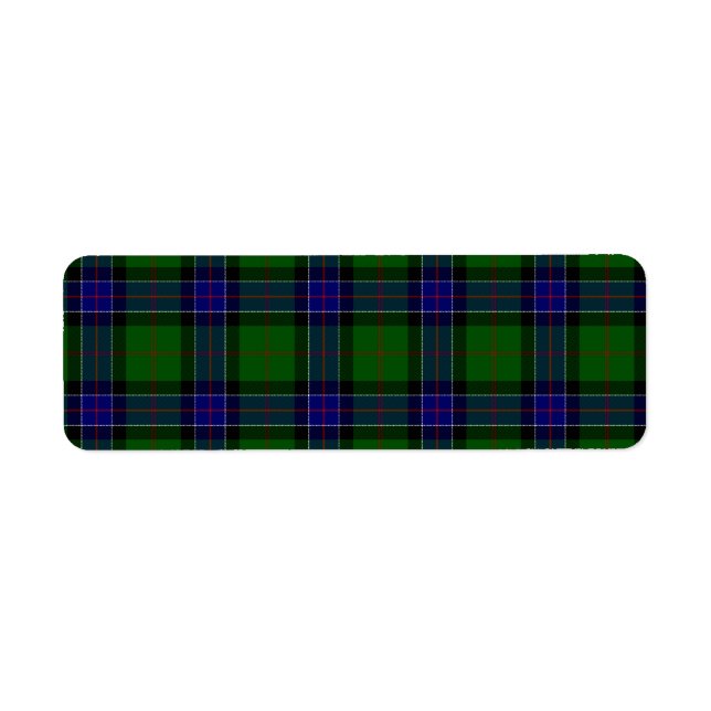 Sinclair tartan bleu vert plaid (Devant)