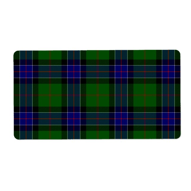 Sinclair tartan bleu vert plaid (Devant)