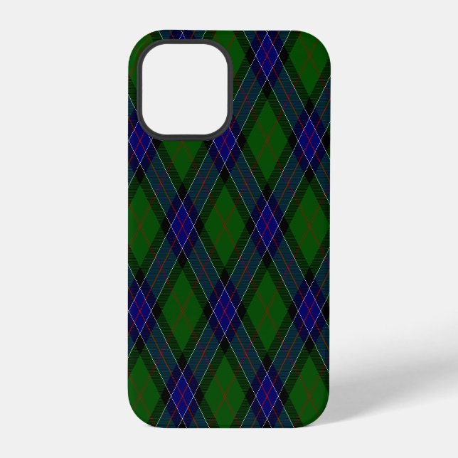 Sinclair tartan blue green plaid iPhone case (Back)