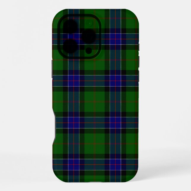 Sinclair tartan blue green plaid iPhone case (Back)