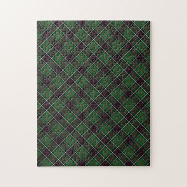 Sinclair Tartan Plaid Pattern Jigsaw Puzzle (Vertical)