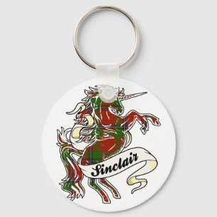 Sinclair Tartan Unicorn Keychain
