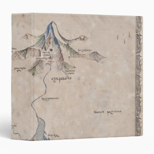 Sindarin Map of The Lonely Mountain Binder