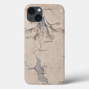 Sindarin Map of The Lonely Mountain iPhone 13 Case