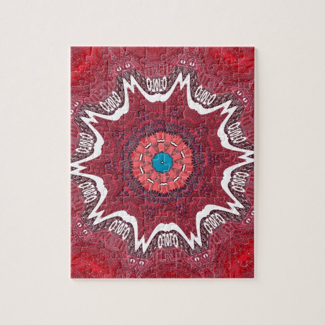 Sindhi Ethnic Tribal Pattern Art Print Jigsaw Puzzle (Vertical)