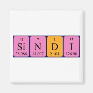 Sindi periodic table name magnet