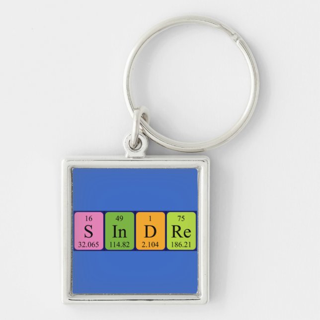 Sindre periodic table name keyring (Front)