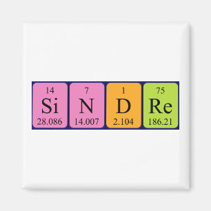 Sindre periodic table name magnet