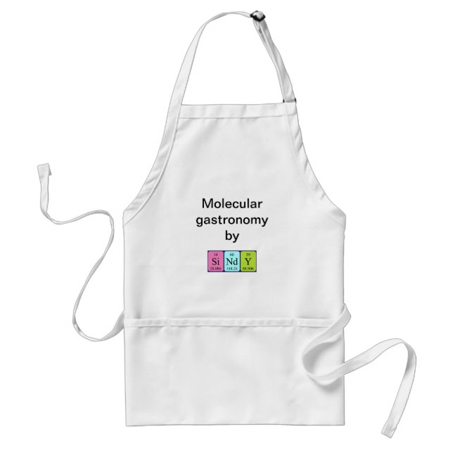 Sindy periodic table name apron (Front)