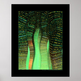 Sine City (Green) Poster