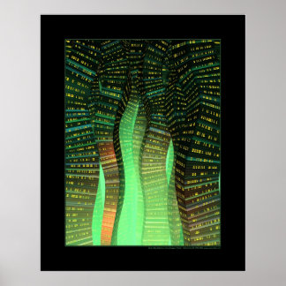 Sine City (Green) Poster