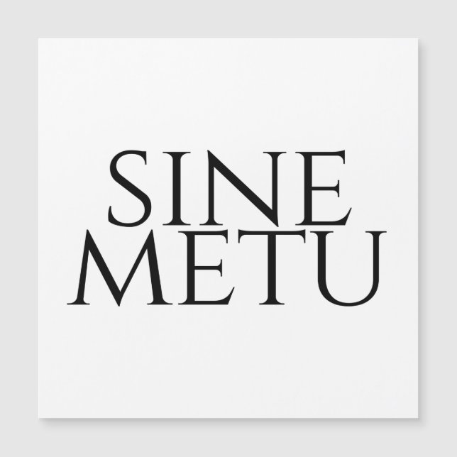 Sine Metu - Without Fear (Front)