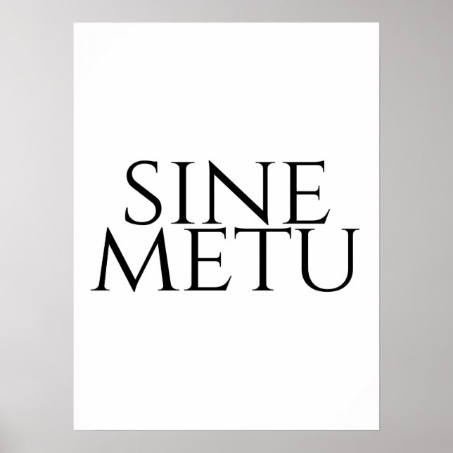Sine Metu - Without Fear Poster (Front)
