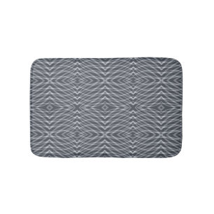 Sine Wave Pulse Signal Modern Abstract Art Design Bath Mat