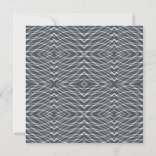 Sine Wave Pulse Signal Modern Abstract Art Design Card