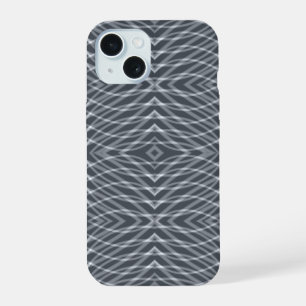 Sine Wave Pulse Signal Modern Abstract Art Design  iPhone 15 Case