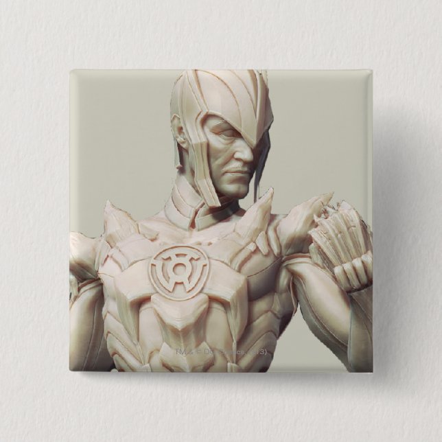 Sinestro Alternate 2 Inch Square Button (Front)