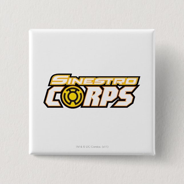 Sinestro Corps 2 Inch Square Button (Front)