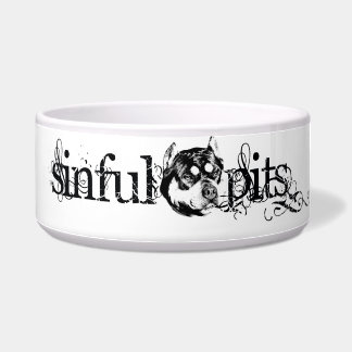 Sinful Pits dog bowl