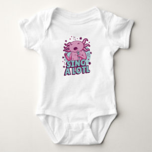 Sing a lotl Singing Axolotl Baby Bodysuit