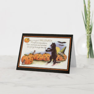 Sing a Song of Halloween Card