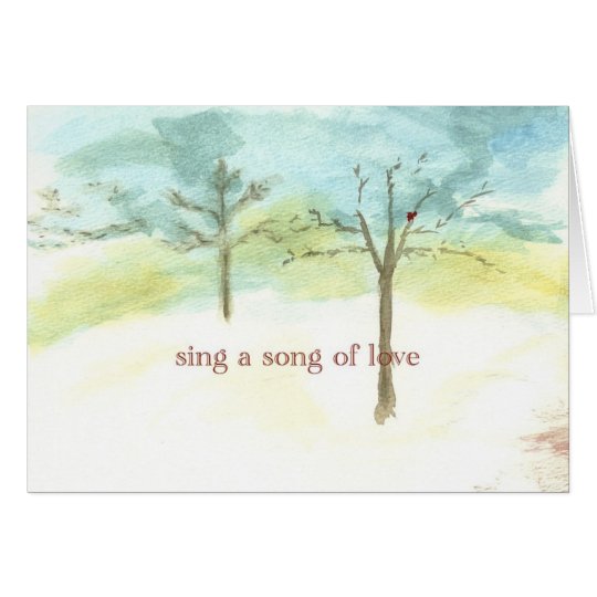 sing a song of love card
