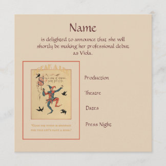 Sing a Song of Sixpence Announcement