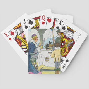 Sing a Song of Sixpence Mother Goose Nursery Rhyme Playing Cards