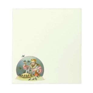 Sing a Song of Sixpence, Vintage Nursery Rhyme Notepad