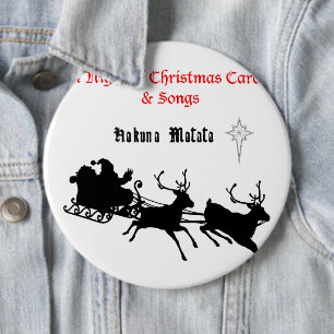 Sing Along Christmas – Carols & Festive Joy 6 Inch Round Button