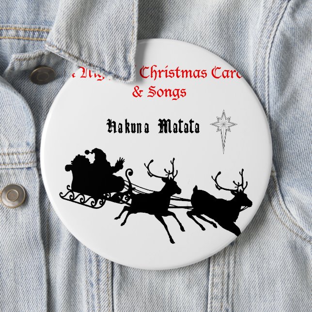 Sing Along Christmas – Carols & Festive Joy 6 Inch Round Button (In Situ)