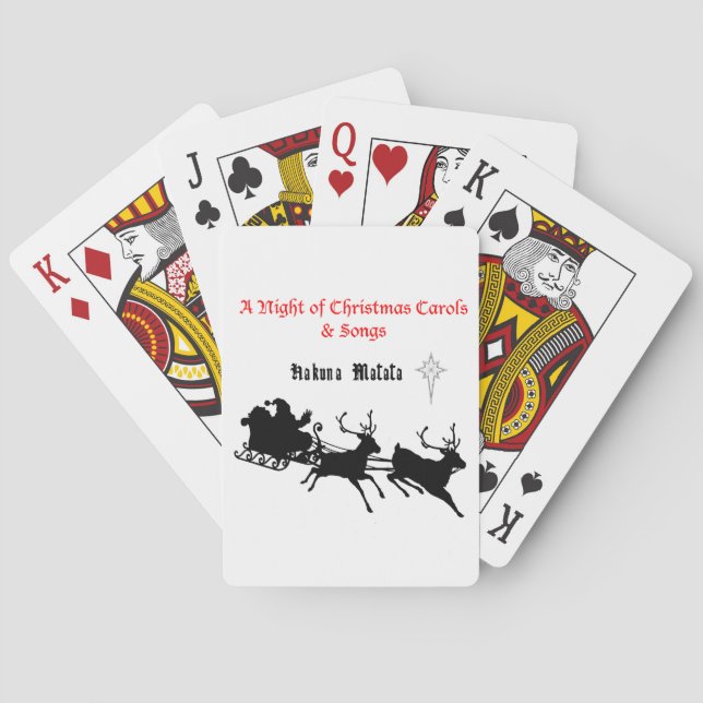 Sing Along Christmas – Carols & Festive Joy Playing Cards (Back)