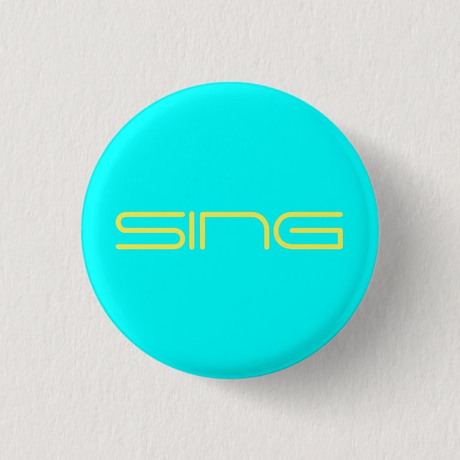 Sing for Joy 1 Inch Round Button (Front)