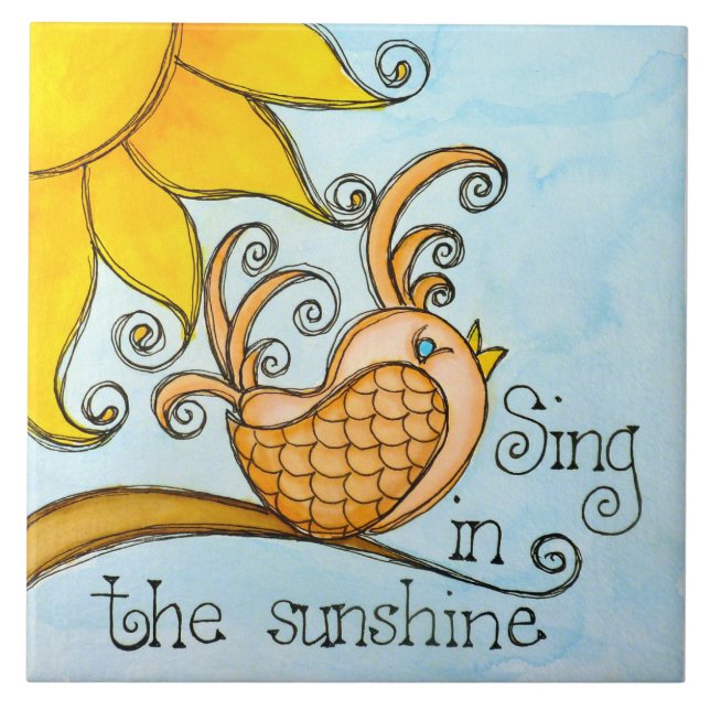 Sing In The Sunshine Tile (Front)