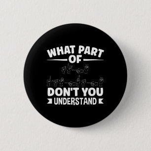 Sing Language Asl Teacher Asl Alphabet Pun  2 Inch Round Button