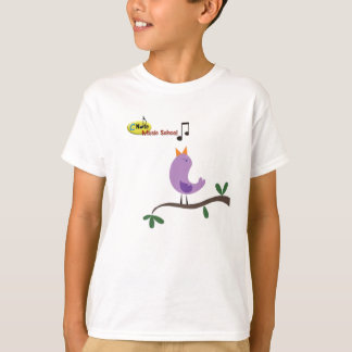 Sing like a bird at cnote music school kids shirt