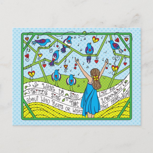 Sing Like The Birds Sing_ Postcard (Front)