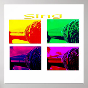 sing on poster