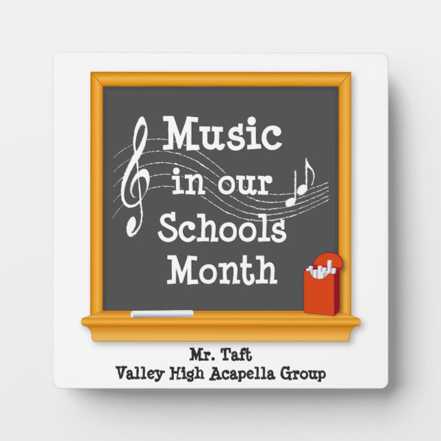 Sing out Your Favourite Teacher Plaque (Front)