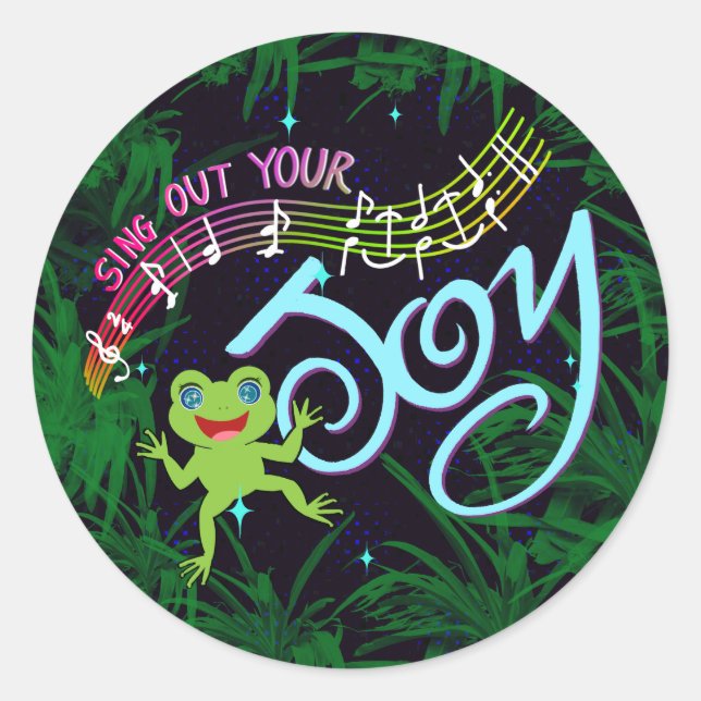 Sing Out Your Joy! Sticker (Front)