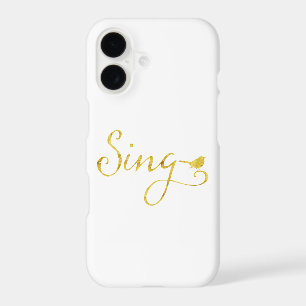 Sing Song Bird Gold Faux Glitter Metallic Sequins