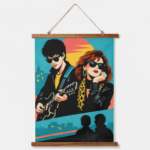 Sing Street Inspired Retro Movie Poster Hanging Tapestry