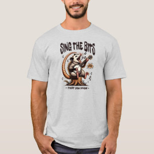Sing The Bits Possum Banjo Humour T-Shirt