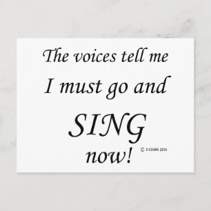 Sing The Voices Say Postcard