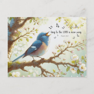 Sing To The LORD A New Song Psalm 96:1 Postcard